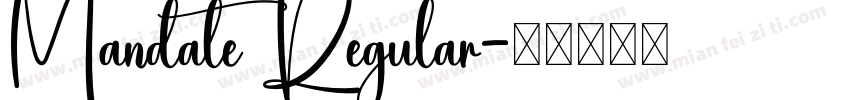 Mandate Regular字体转换